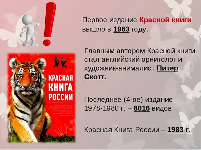 История выпуска красной книги